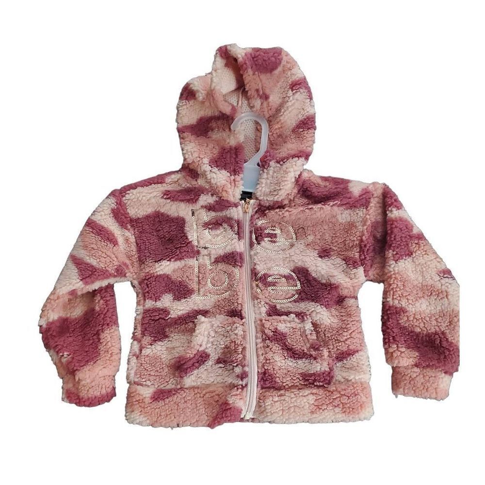 NWT BEBE GIRLS SHERPA HOODIE JACKET